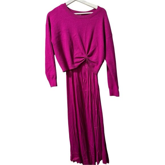Anthropologie The Gemini Twofer Sweater and Dress Set Pink Small - Picture 5 of 8